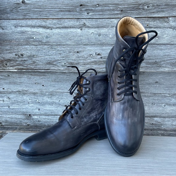 MAGNANNI Patton Plain Toe Boots / Ms-Sz 12 - Picture 3 of 10